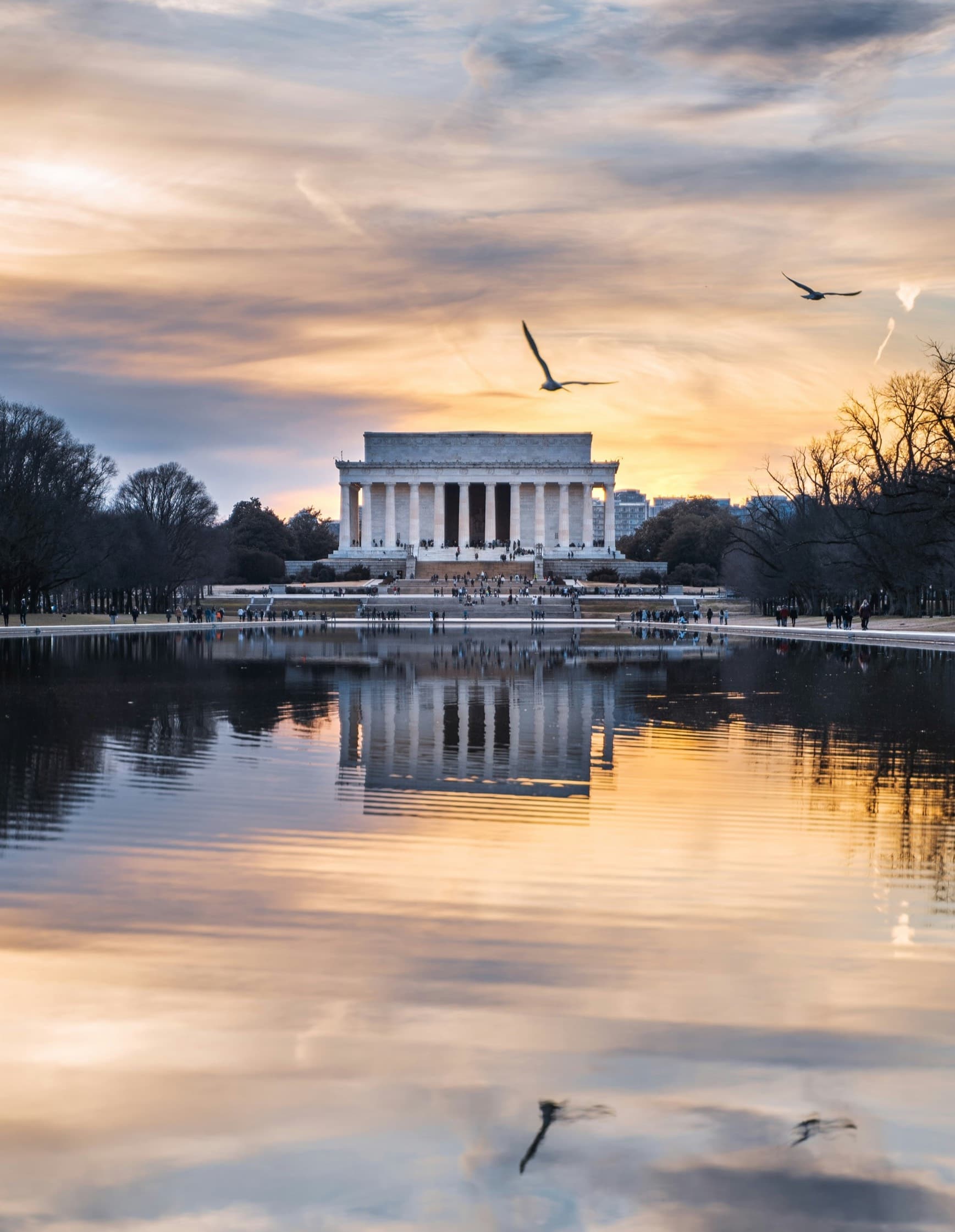 Temple at sunset