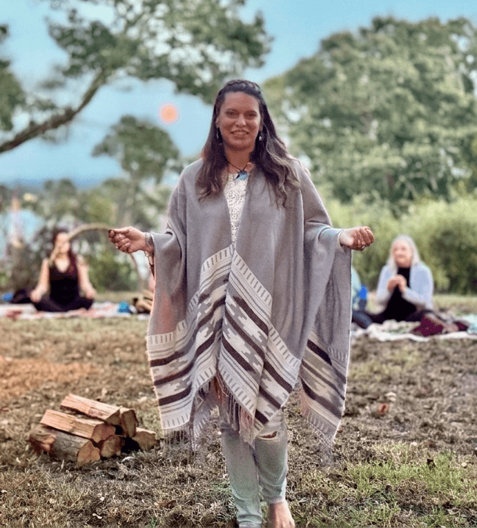 Oracle Athena Rose leading sacred ceremony