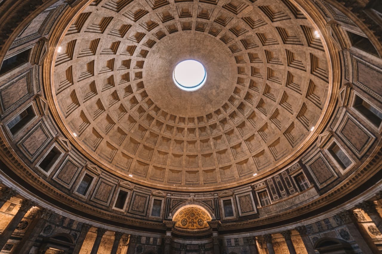 Interior view of the Pantheon